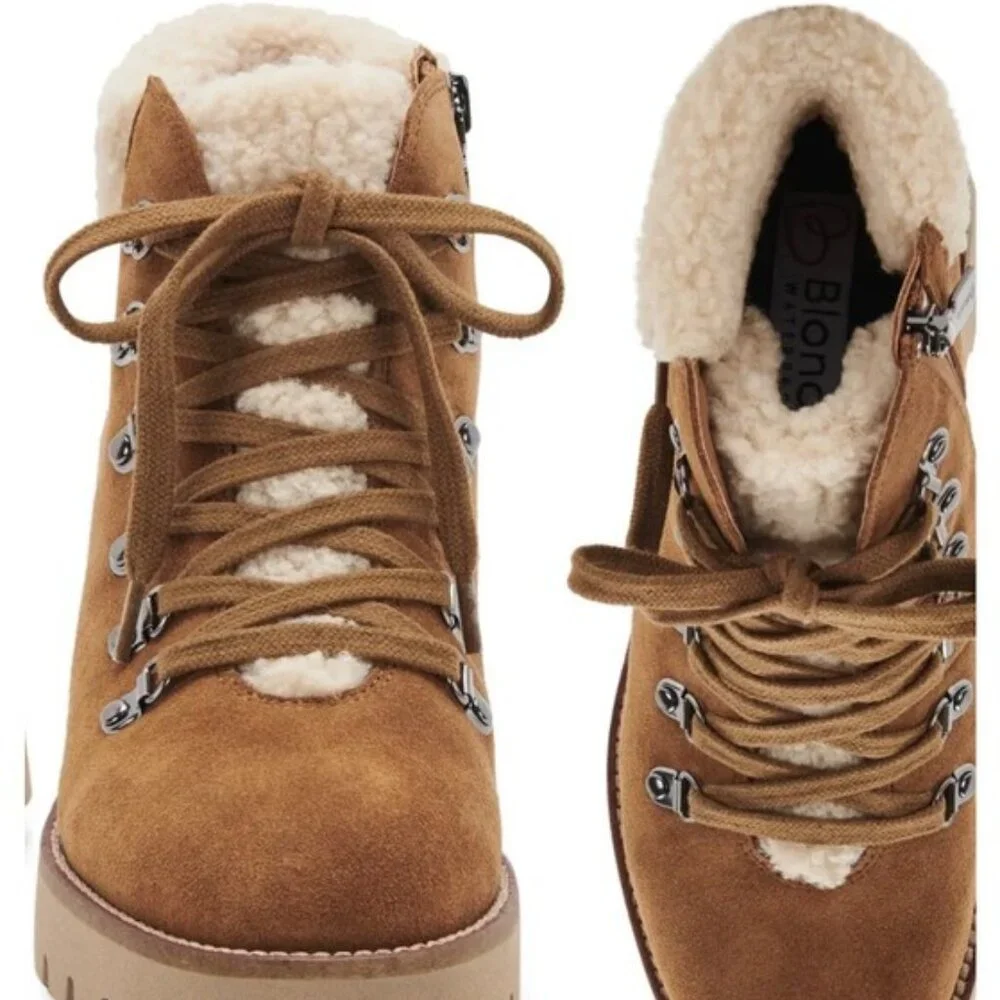 Blondo Devin Waterproof Leather Suede  Boots Sz 10 NWT